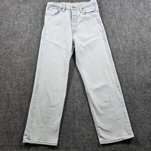 Levi’s Ribcage Straight Ankle Women's 28x27 Light Wash High Rise